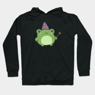 Frog Wand: A Magic Cottagecore Aesthetic with a Dash of Cute and Witchy Energy Hoodie